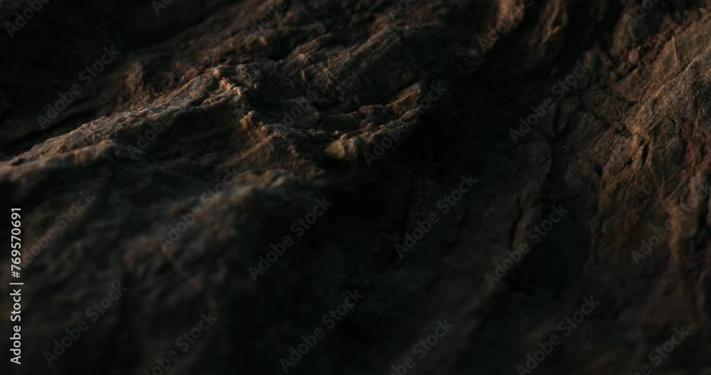 Stony Surface Close-Up with Natural Shadows on Sunset. Stony Surface Close-Up with Natural Shadows on Sunset.