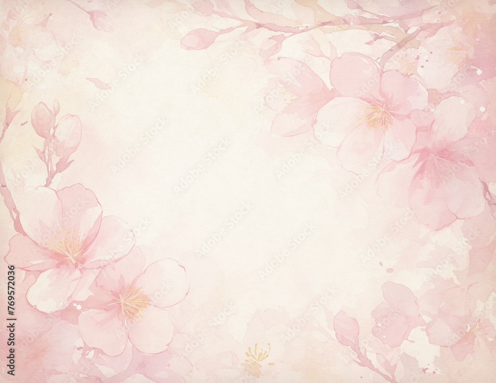 Spring Floral paper texture background