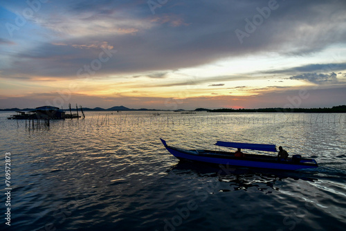 Fishing boat in Batam  Indonesia