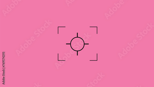 Camera vector icon,Target icon. goal icon vector. target marketing sign and symbol,Focus line icon.