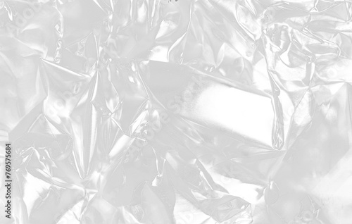 Filtro fotografico trasparente effetto foglio metallico alluminio piegato stropicciato in scala di grigio su sfondo trasparente photo