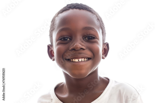 Smiling African Boy Isolated on Transparent Background © Cool Free Games