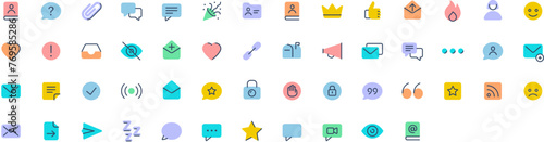 Set of Messaging icons