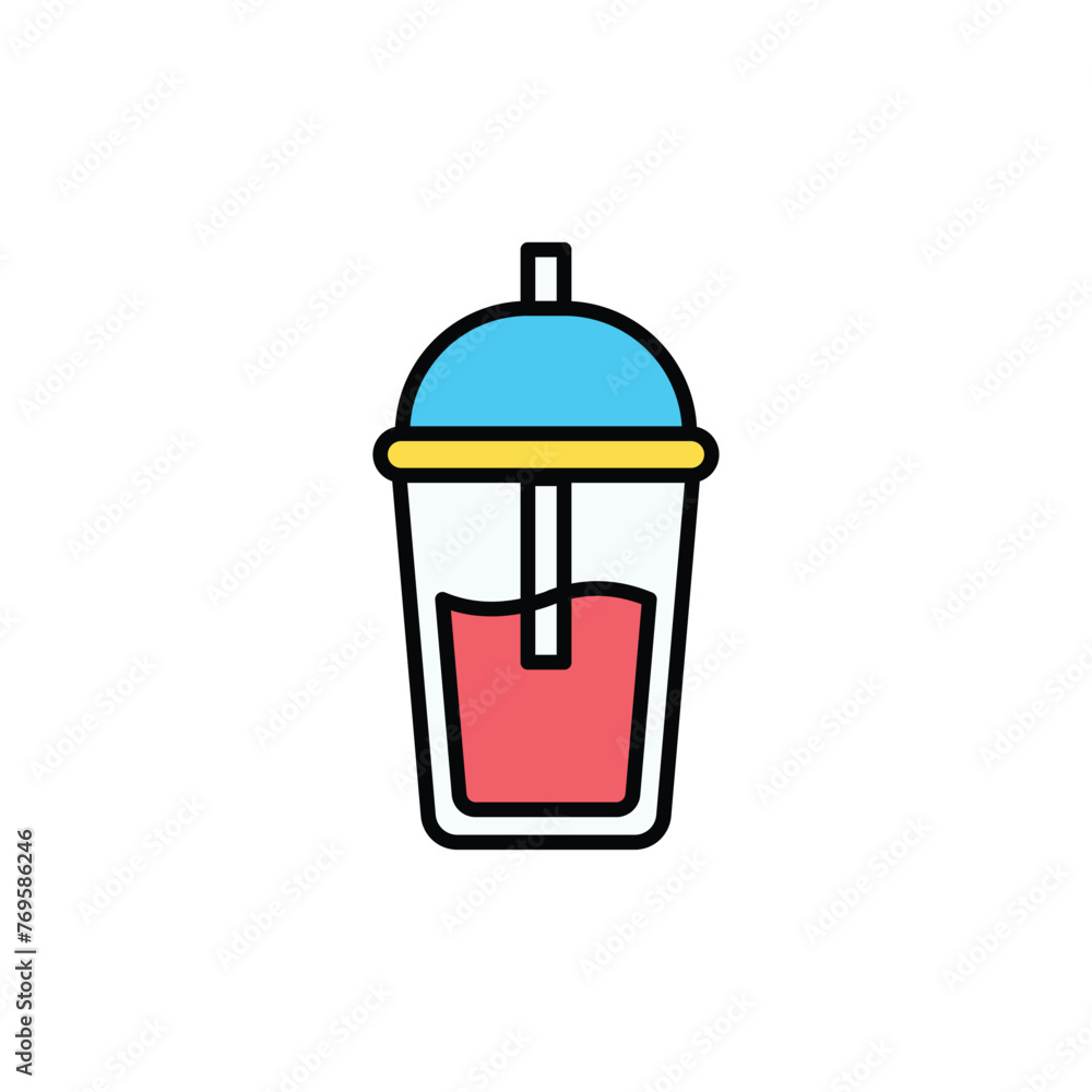 Cup icon design with white background stock illustration Cup icon design with white background stock illustration