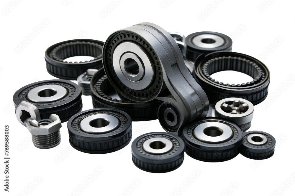 Rhythmic Rotation: A Galaxy of Rollers and Wheels on a Blank Canvas. On a White or Clear Surface PNG Transparent Background. Rhythmic Rotation: A Galaxy of Rollers and Wheels on a Blank Canvas. On a White or Clear Surface PNG Transparent Background.