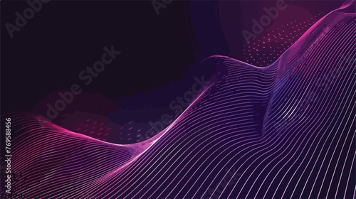 Dark Purple vector texture with colored lines. Decorat photo