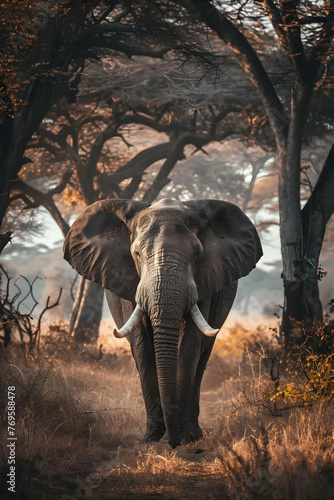 A majestic elephant in the wild observed by travel 00000 00_20240328040142096