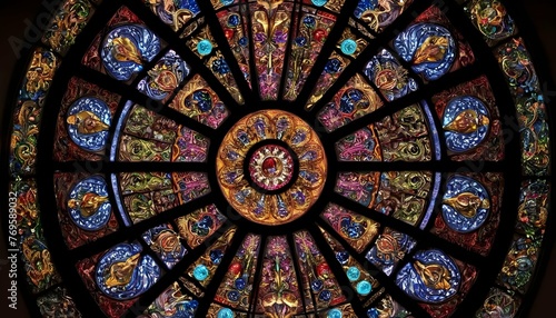 Exquisite Intricate Stained Glass Window Archite