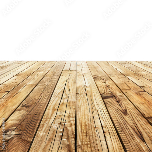 a front view of a dark brown, empty wooden table with transparent background png serving as a blank wood table mockup, alpha,