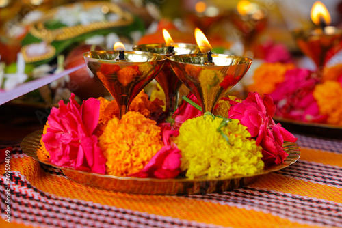 candles in a temple photo