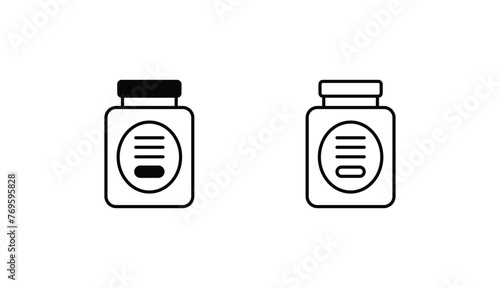 Plastic Wrap icon design with white background stock illustration