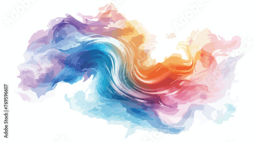 Colorful swirling dreams. Cloud background with abstr