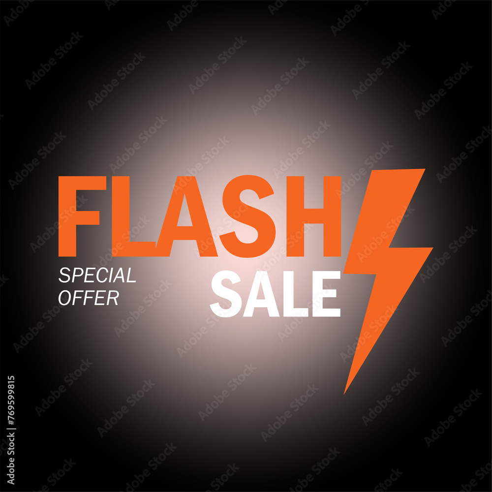 Flash sale banner
Black background and orange color combination sale banner - obrazy, fototapety, plakaty 