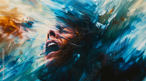 A visceral representation of panic disorder depicted