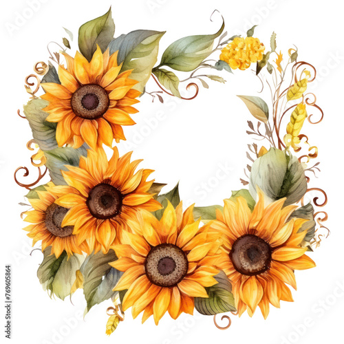 Floral Bouquet Border and frame 