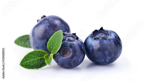 Blueberry . Delicate ripe tasty exotic fruit. Generative ai
