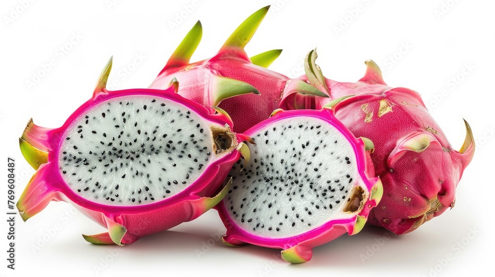 Dragonfruit . Delicate ripe tasty exotic fruit. Generative ai Dragonfruit . Delicate ripe tasty exotic fruit. Generative ai