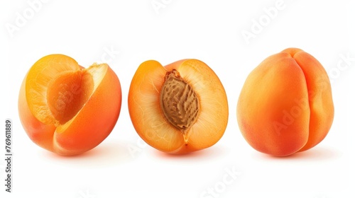 Appricot  . Delicate ripe tasty exotic fruit. Generative ai photo