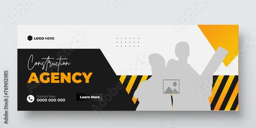 Real estate Facebook cover banner template design, Set of elegant modern abstract home for sale real estate Facebook cover, banner, for smooth gradient background shape color ad template