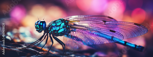 Stunning Dragonfly on a Bokeh Background with Warm Tones © heroimage.io