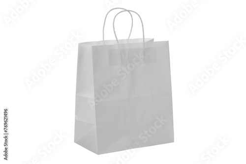 white paper bag, cut out background