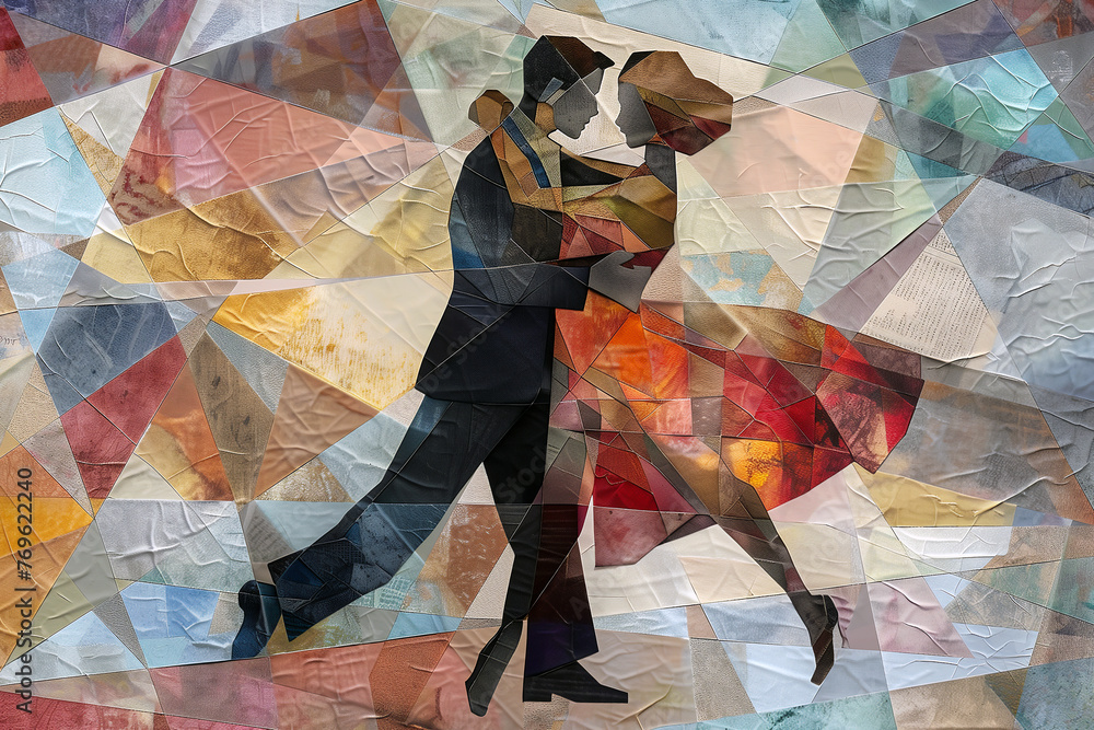 Latin American Hispanic male and female couple dancing the ballroom ...