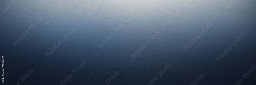 deep indigo to stormy gray color gradient kraft paper grainy rough texture banner panoramic background banner template backdrop from Generative AI - obrazy, fototapety, plakaty 