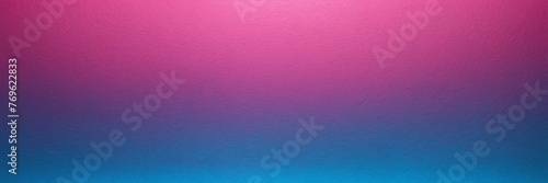 Magenta pink to cornflower blue color gradient kraft paper grainy rough texture banner panoramic background banner template backdrop from Generative AI