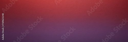 Ruby red to plum purple color gradient kraft paper grainy rough texture banner panoramic background banner template backdrop from Generative AI