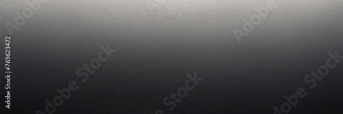 Storm cloud gray to obsidian black color gradient kraft paper grainy rough texture banner panoramic background banner template backdrop from Generative AI