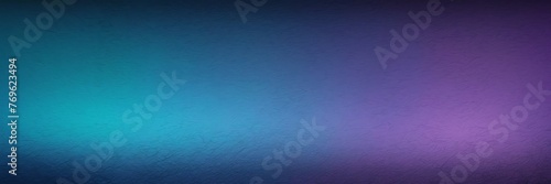 Teal blue to royal purple color gradient kraft paper grainy rough texture banner panoramic background banner template backdrop from Generative AI