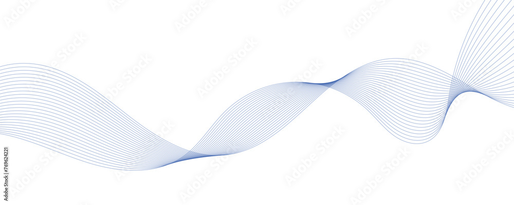 Abstract blue waves. Vector illustration. EPS10