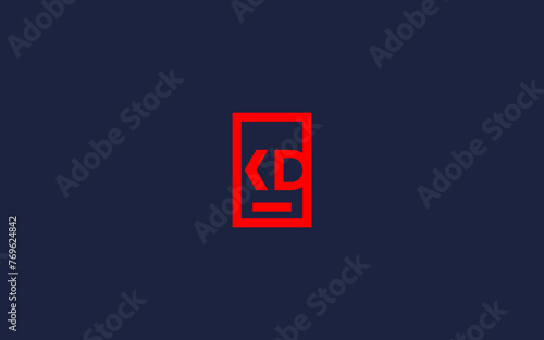 kd letter with vending logo icon design vector design template inspiration