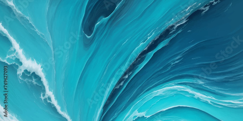 Blue ocean wave background. Blue and white water ocean background.