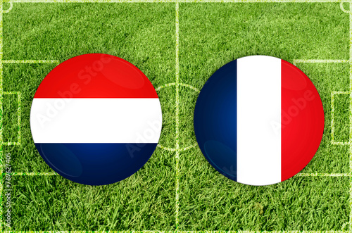 Netherlands vs France football match