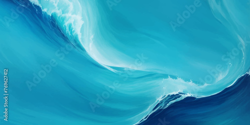 Blue ocean wave background. Blue and white water ocean background.