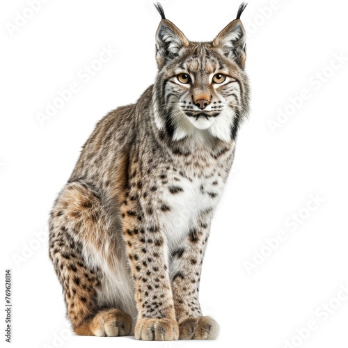 Lynx isolated on white background