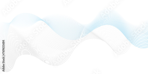 Abstract blue digital blend wave lines and technology background. Modern blue flowing wave lines and glowing moving lines. Futuristic technology and sound wave lines background.