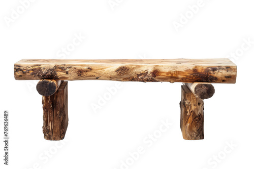 isolated Wooden Bench on transparent background