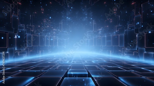 Wallpaper Mural cyber winter, copy space for text Torontodigital.ca