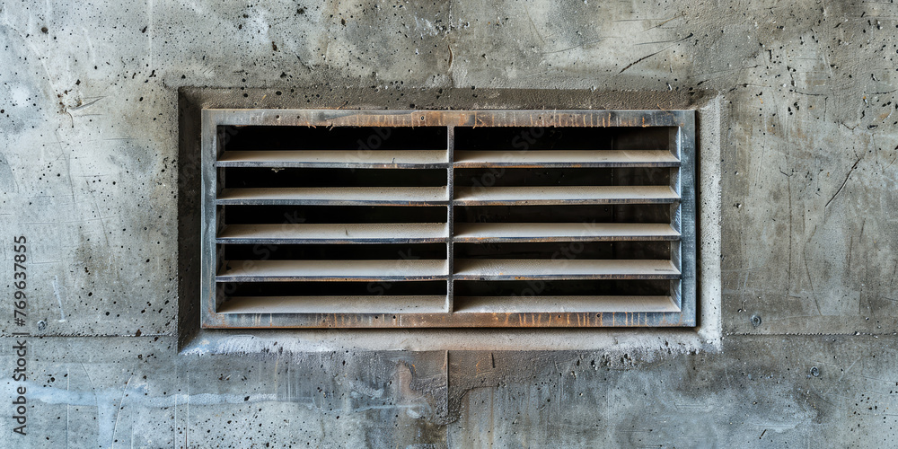 Modern Wall Ventilation Grille. Close-up of a wall-mounted air vent. Modern Wall Ventilation Grille. Close-up of a wall-mounted air vent.