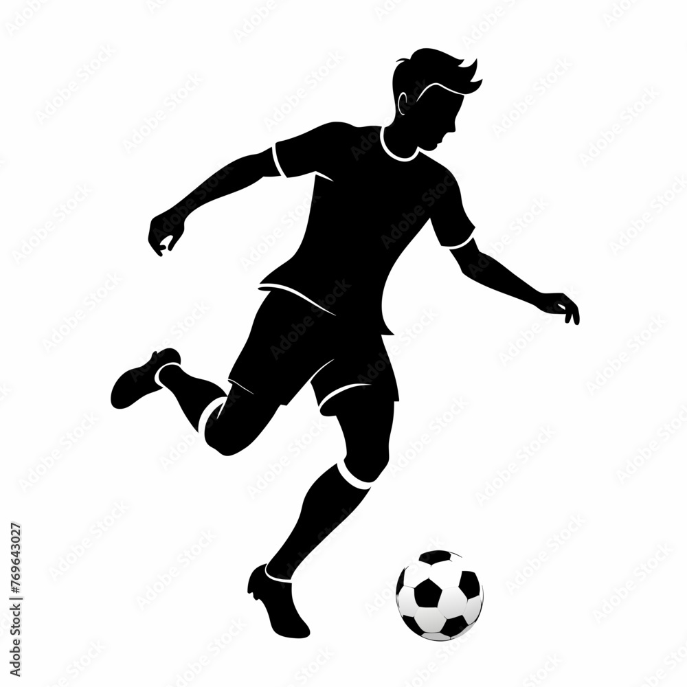 football player vector illustration