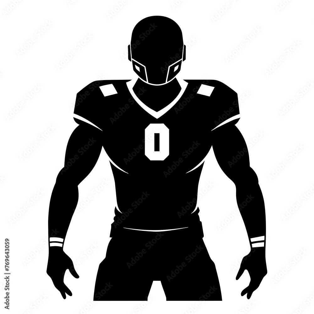 football player vector illustration