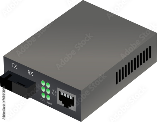 Fiber Optic Transceiver illustration