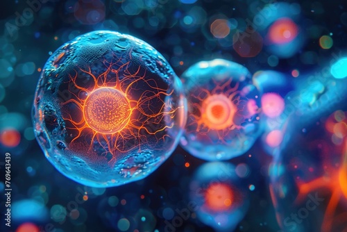 Precision nanobots in tissue healing, regenerative medicine © Phawika