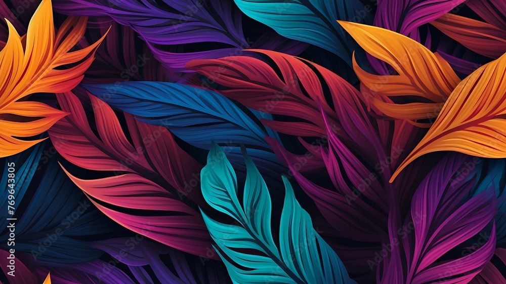 Vibrant Seamless Texture: Tropical Leaves
Vibrant Seamless Texture: Tropical Leaves