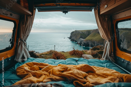 Beautiful camper van view