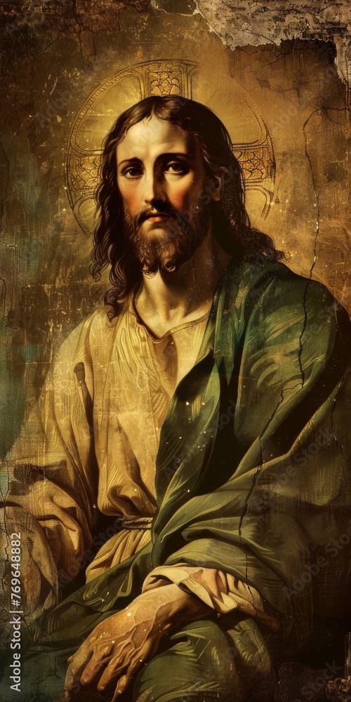 Jesus Christ, Christian god, religion, 3d, background image for mobile phone, ios, Android, banner for instagram stories, vertical wallpaper