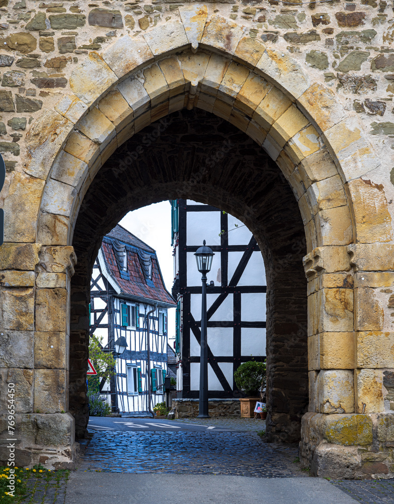 ancient gate to the castle in Germany