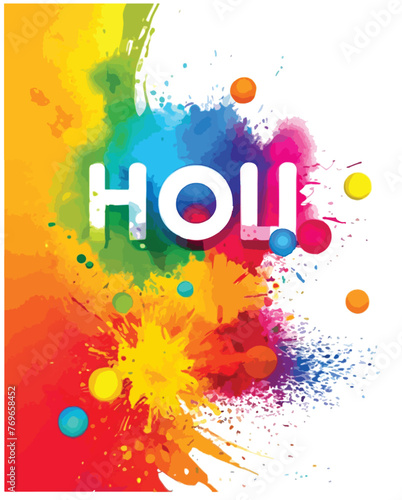 happy holi wishes vector graphics design.eps